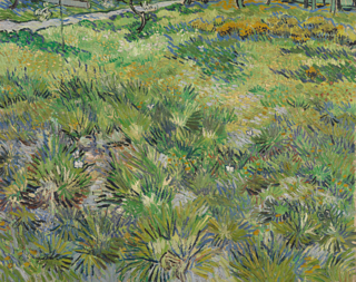 《長草地與蝴蝶》梵谷 Long Grass with Butterflies