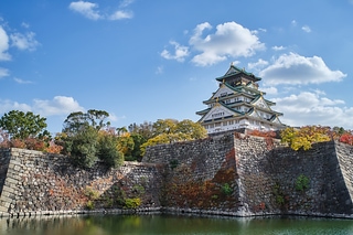 大阪城公園の秋景色