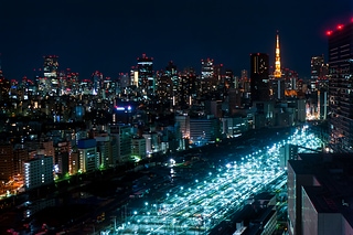 空拍鳥瞰, 夜景東京城市景觀