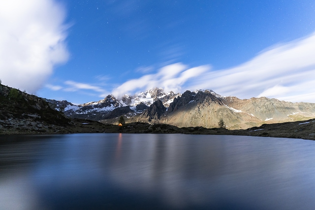 Valmalenco_LagoDiZana+MonteDisgrazia_byN