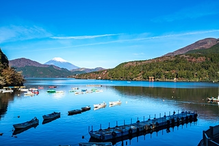 富士山及河口湖鳥居