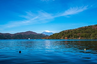 富士山及河口湖鳥居