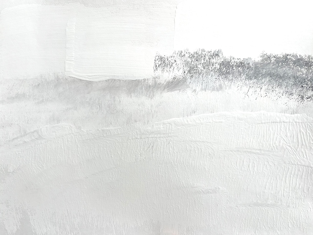 Modern white landscape.Winter
