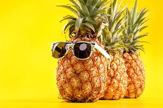 鳳梨 黃色 墨鏡 夏天 パイナップル summer pineapple