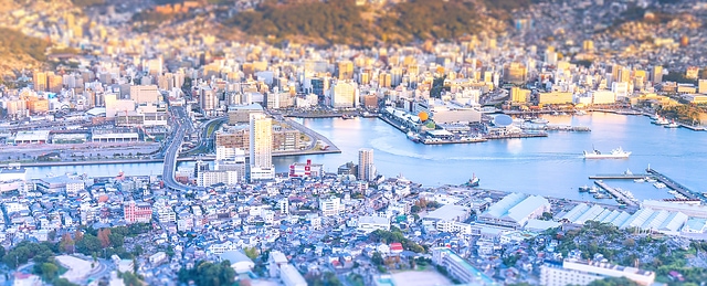 長崎 城市 世界三大夜景 稲佐山 Nagasaki Japan