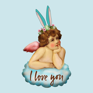 I love you bunny angel