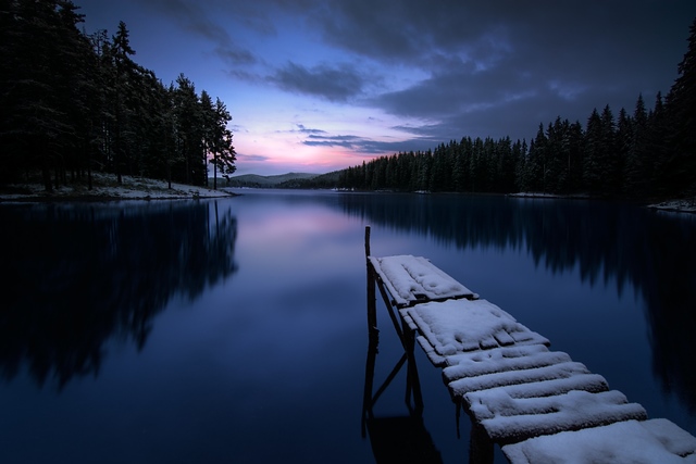 At dawn