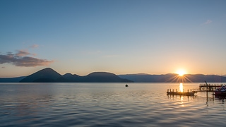 洞爺湖日出