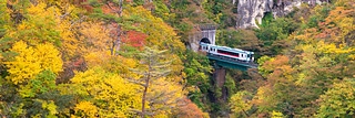 鳴子峽火車_寬景
